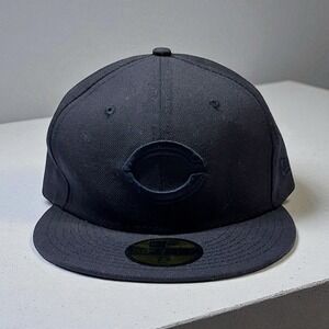 Cincinnati Reds New Era Navy Blue Pack AFrame 59FIFTY Fitted Size 7 5/8 Baseball